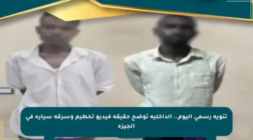 تنويه رسمي اليوم.. الداخلية توضح حقيقة فيديو تحطيم وسرقة سيارة في الجيزة